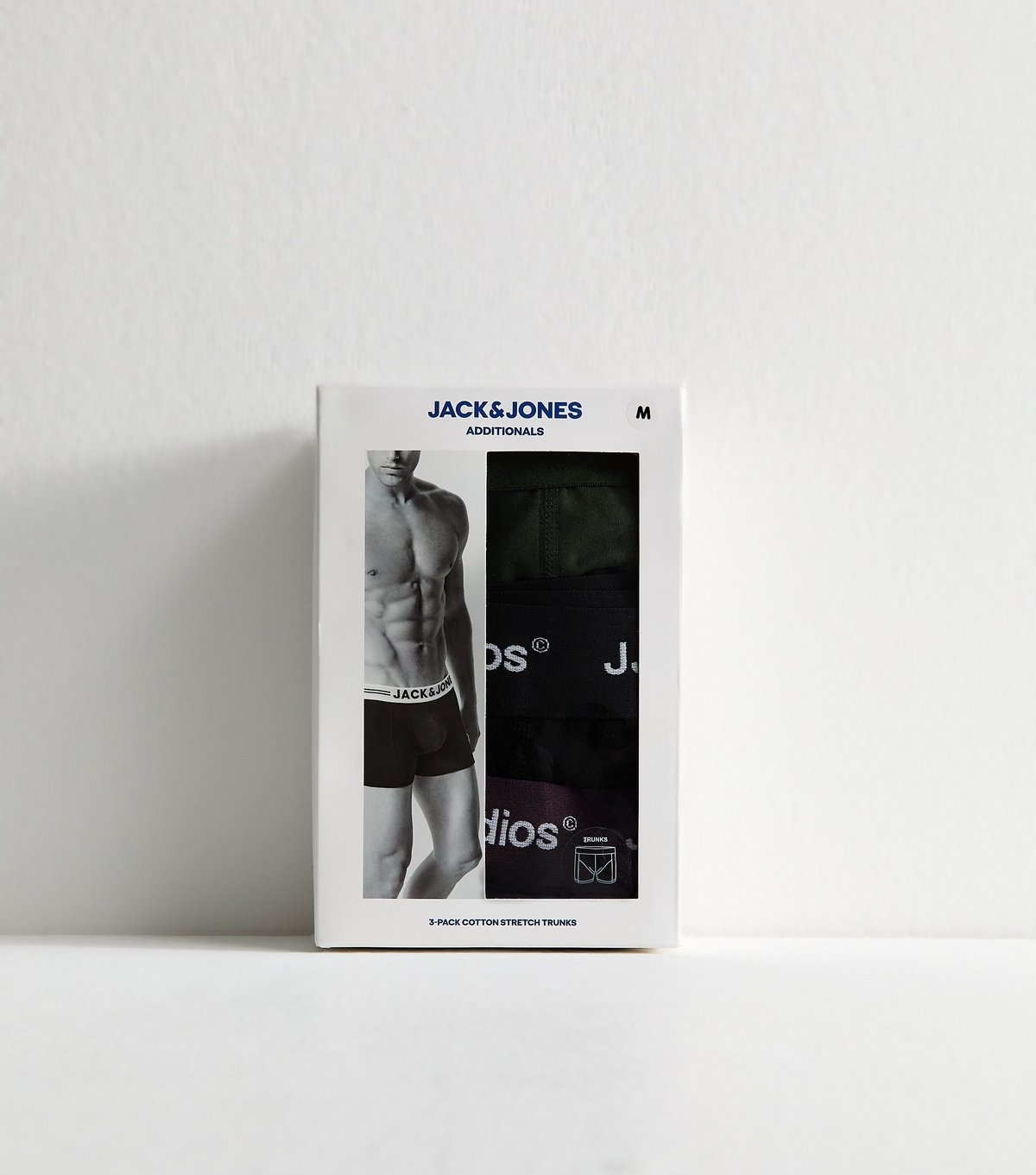 jack & jones Men's Green Pack of 3 Logo Waistband Boxers Jack & Jones New Look - 4