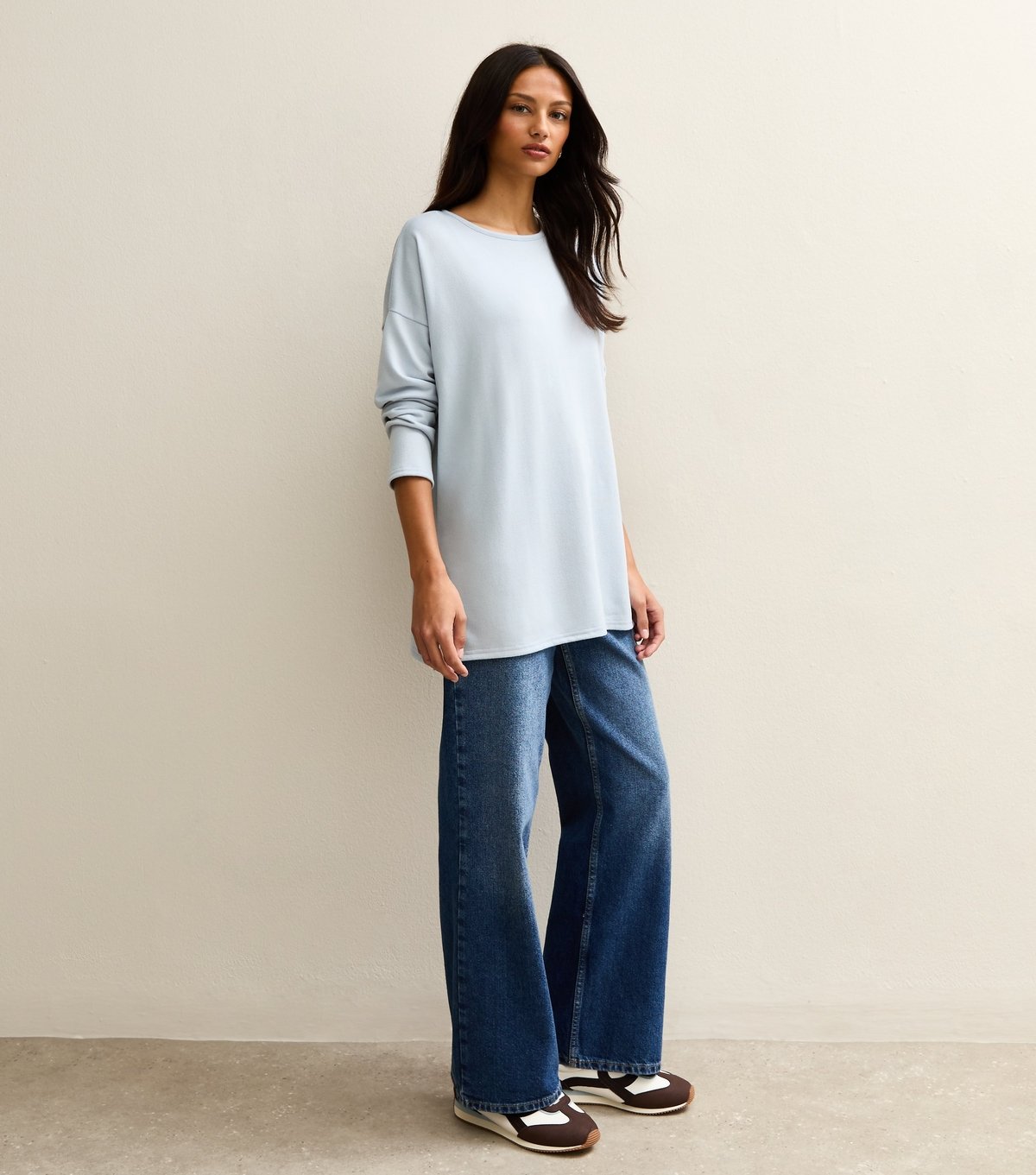 New Look Women's Light Blue Soft Touch Long Sleeve Top New Look - 3