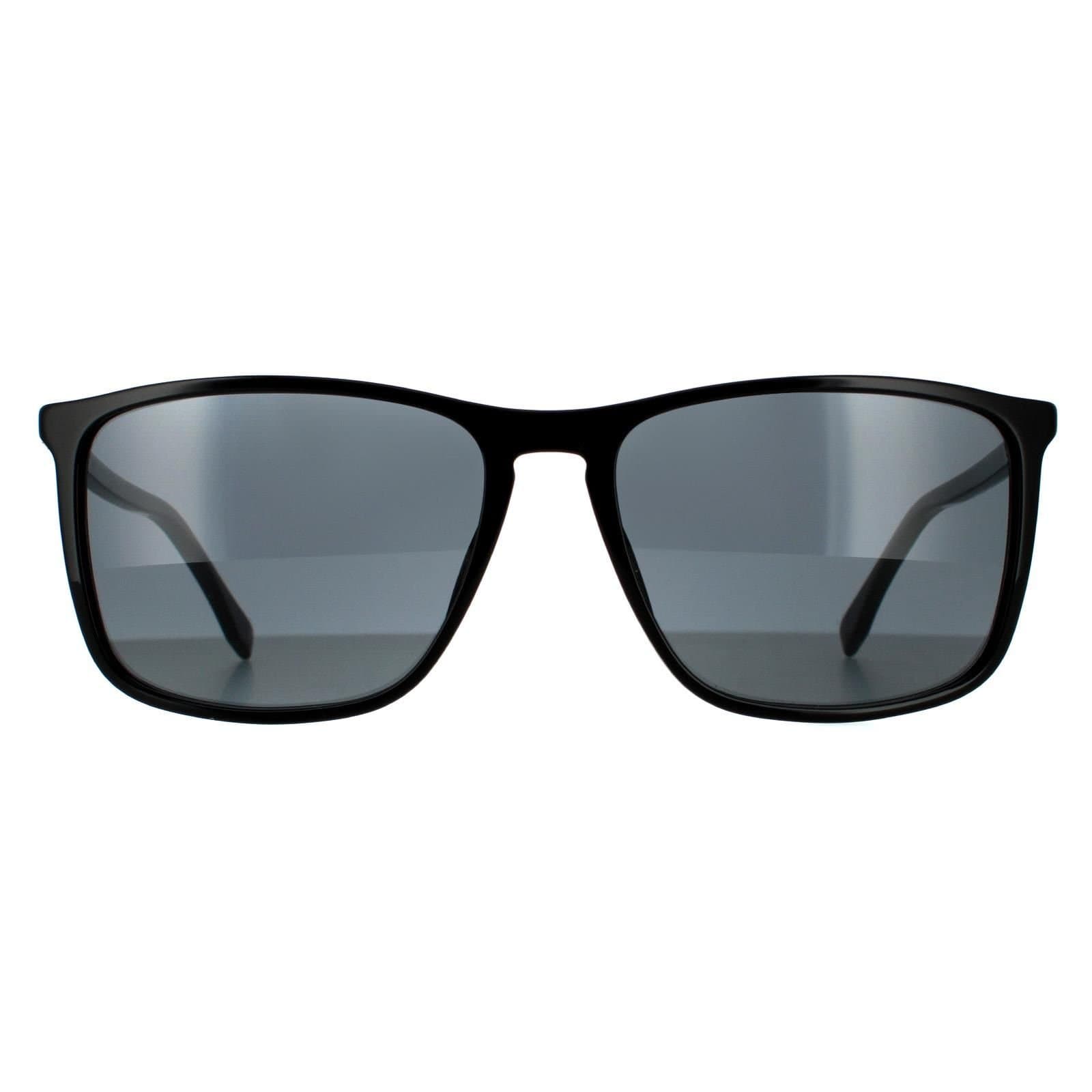 Hugo Boss Hugo Boss Men's Square Black Gold Grey Sunglasses