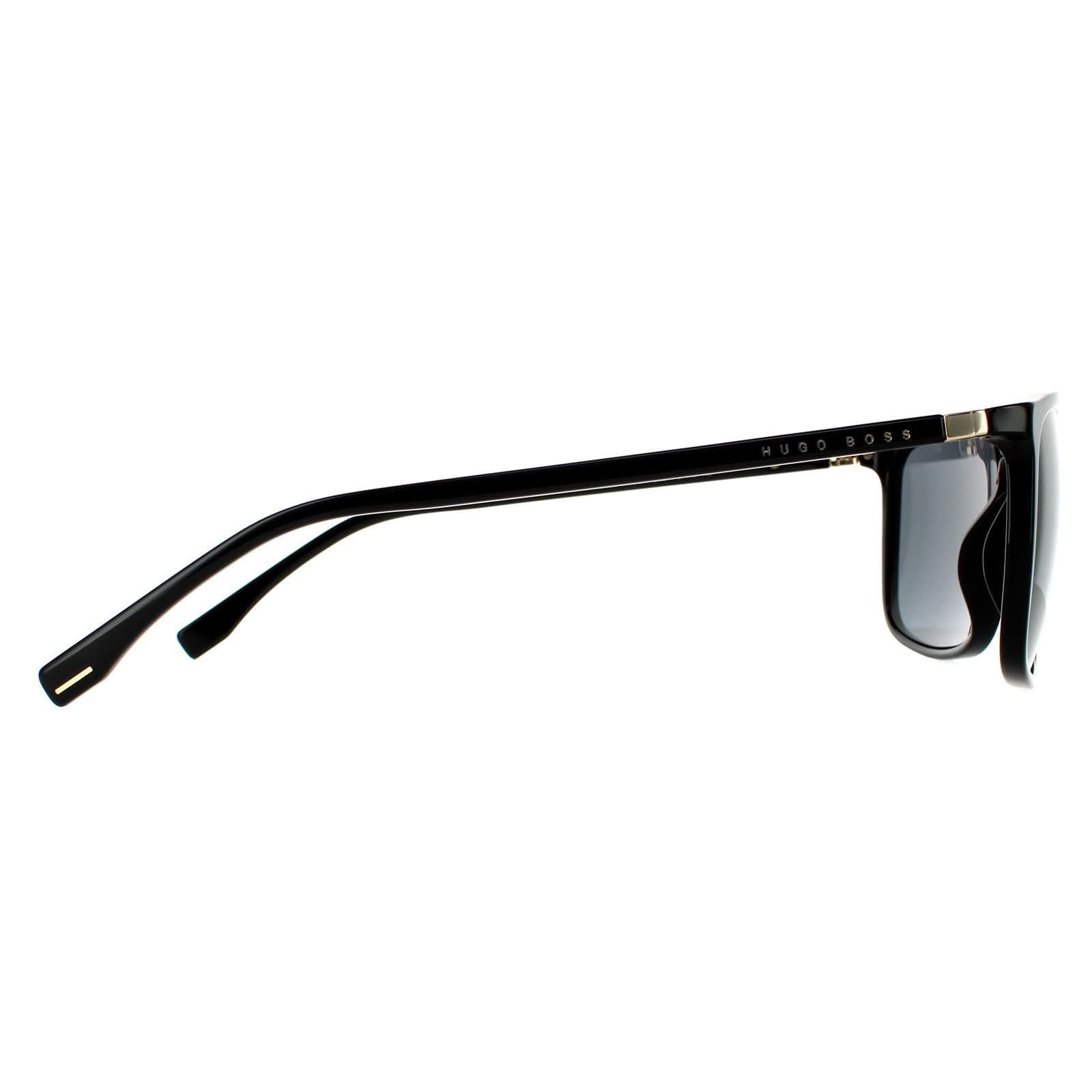 Hugo Boss Hugo Boss Men's Square Black Gold Grey Sunglasses - 4