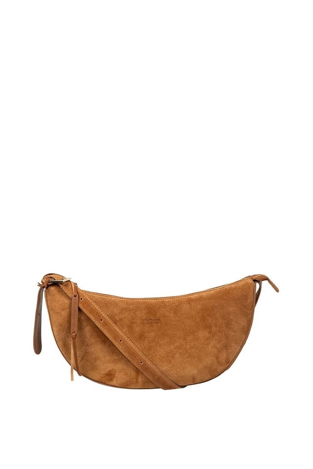 Cultured London Cultured London Women's 'Carine' Suede Cross Body Bag in Tan - 2