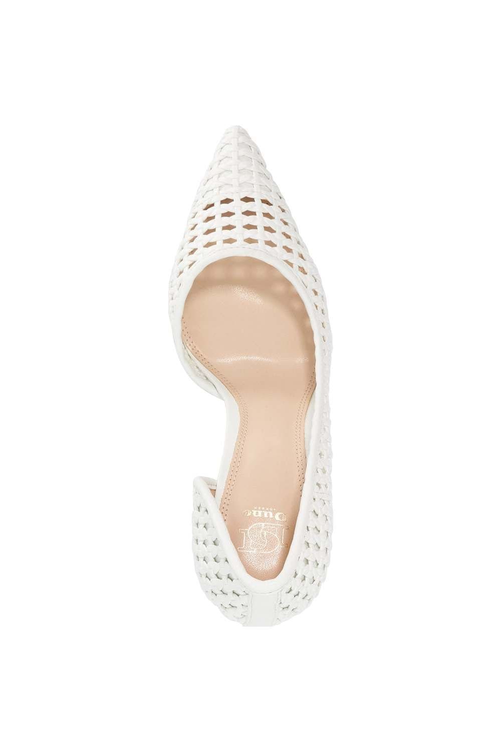 Dune London Dune London Women's 'Chicagos' Leather Court Shoes in White - 4