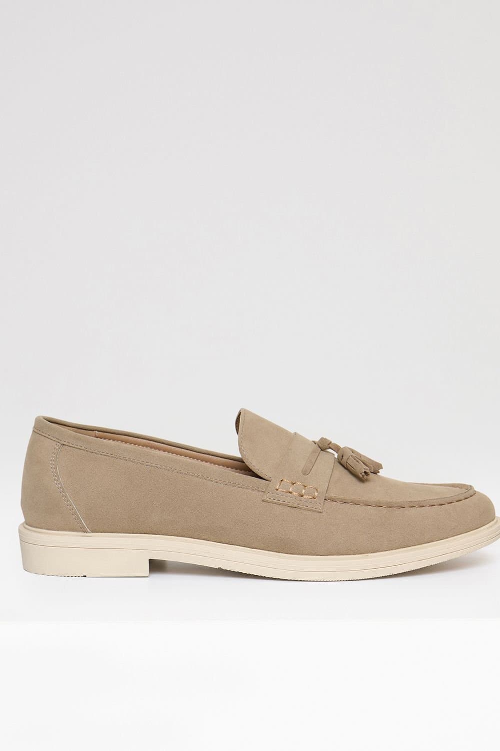 Threadbare Threadbare Men's Faux Suede Tassel Loafers In Beige