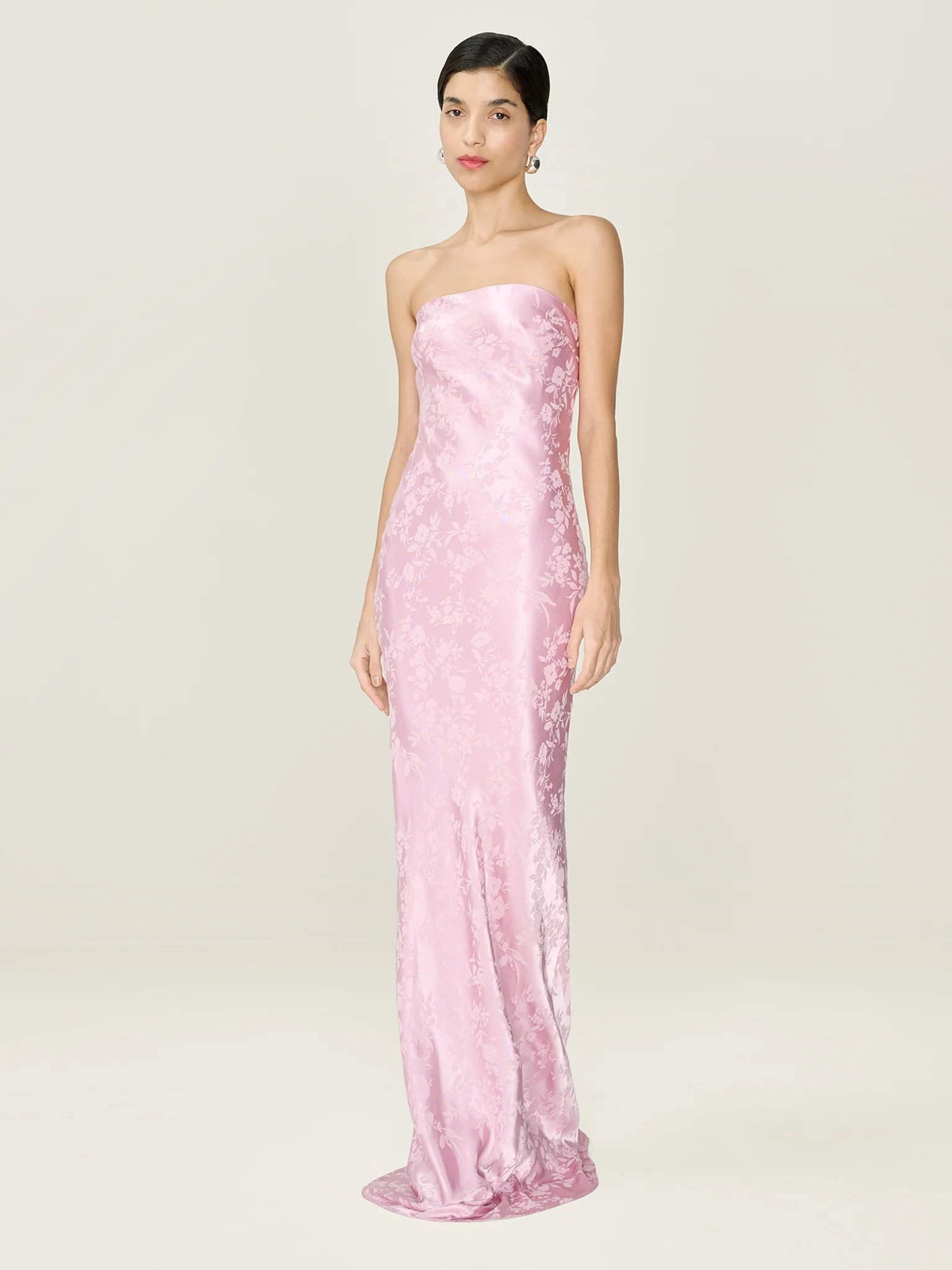 OMNES Amdra Jacquard Dress in Bleached Mauve - 2