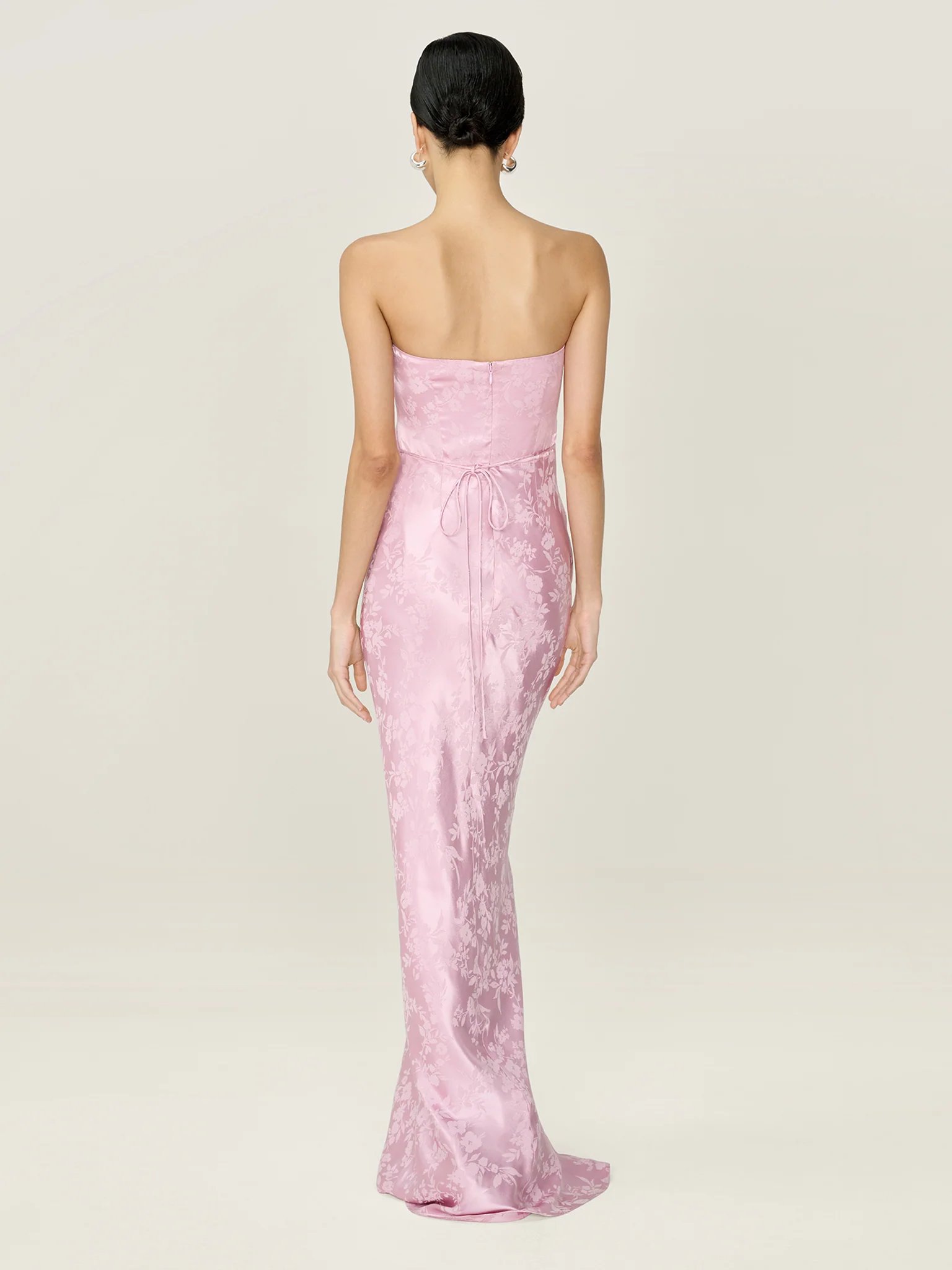 OMNES Amdra Jacquard Dress in Bleached Mauve - 4