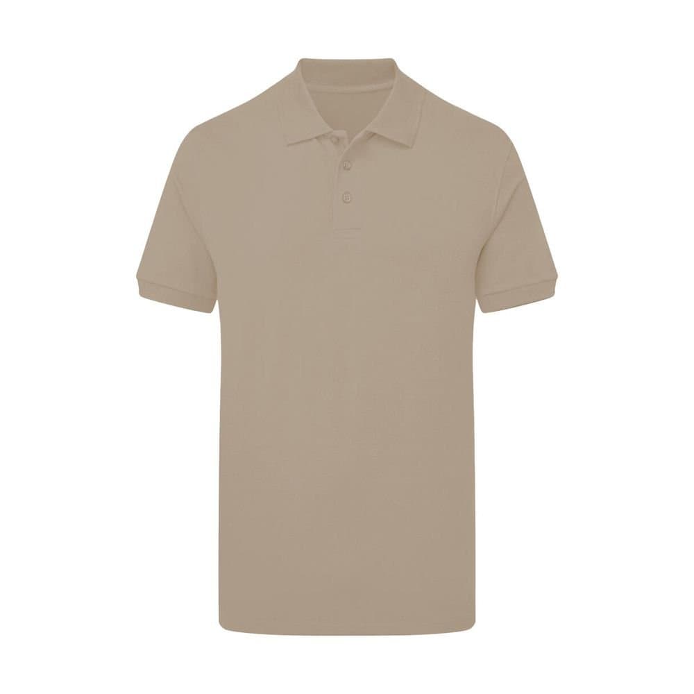 SG SG Men's Signature Stretch Tagless Polo Shirt in Medium Beige
