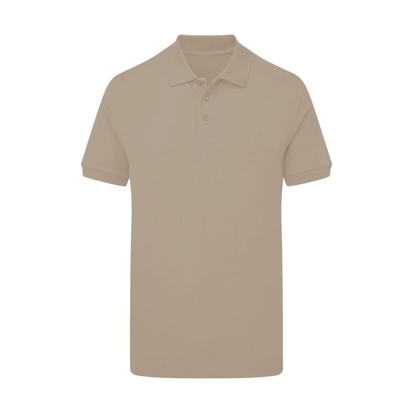 SG SG Men's Signature Stretch Tagless Polo Shirt in Medium Beige - 1