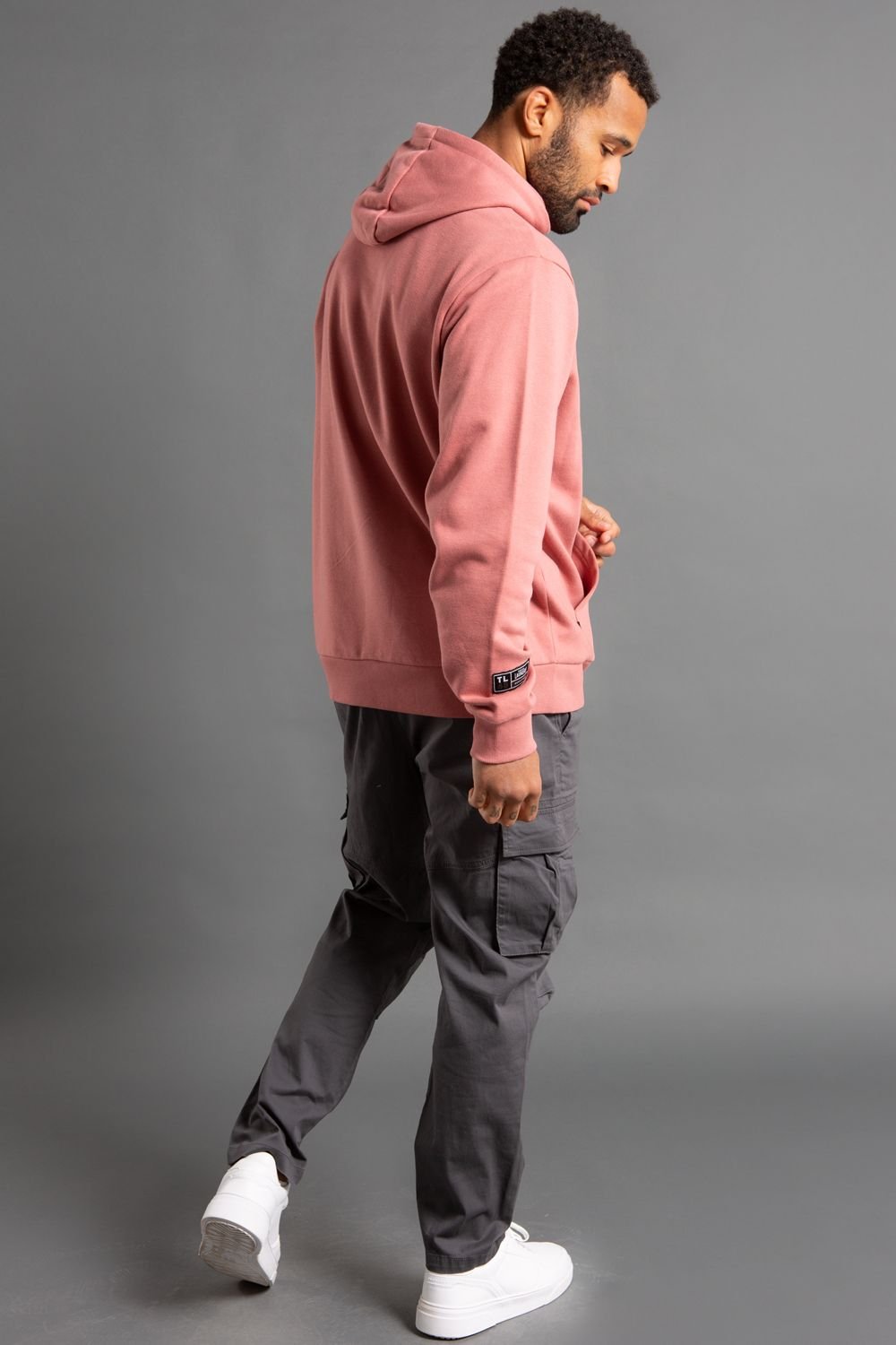 Tokyo Laundry Tokyo Laundry Men's Cotton Twill Cargo Trouser in Dark Grey - 2