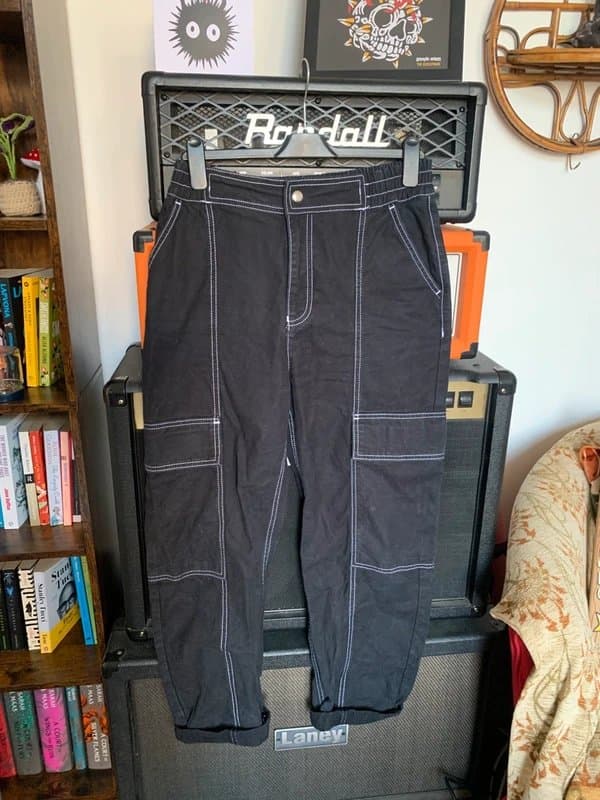ASOS Design Asos black cargo trousers