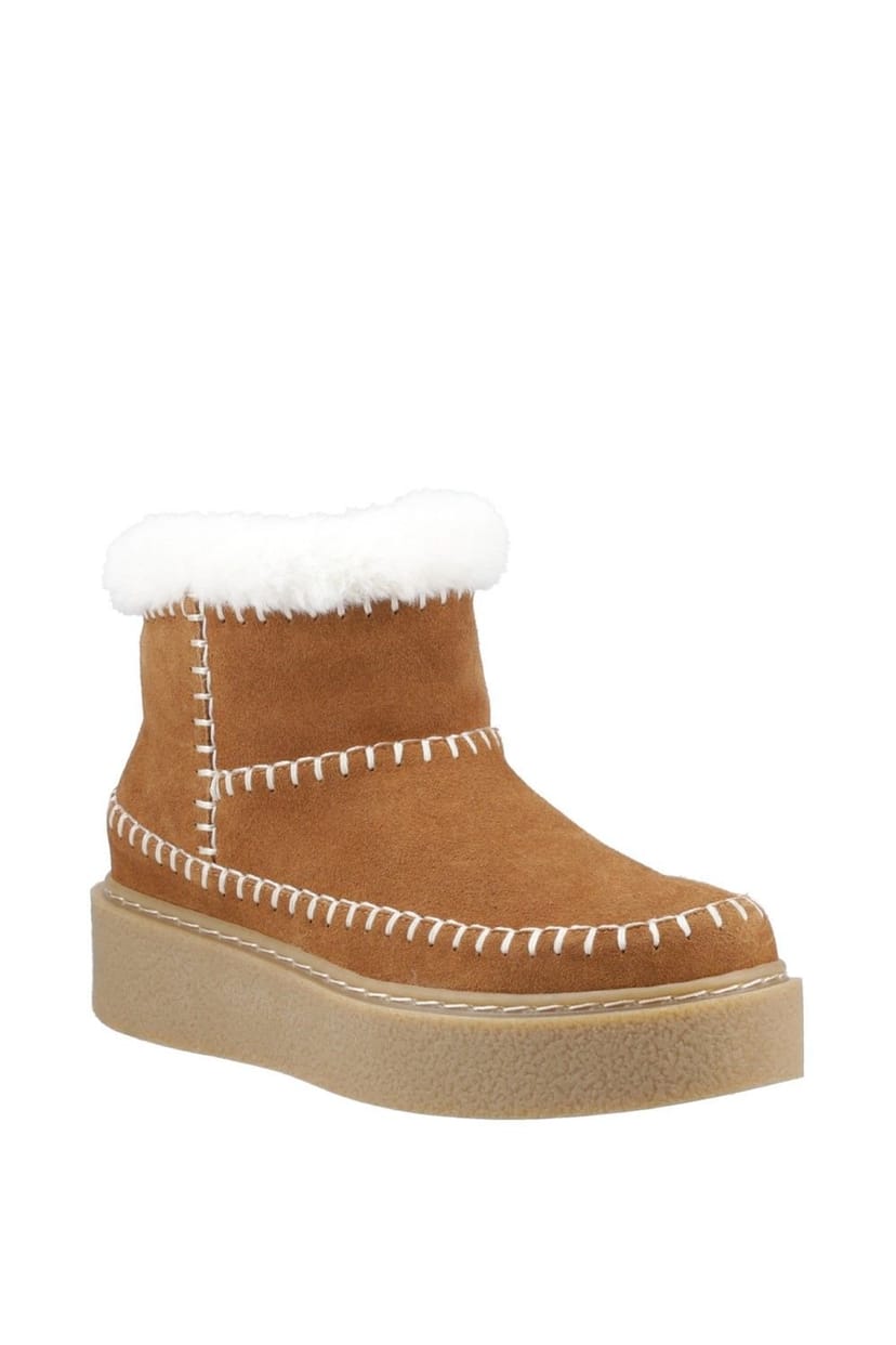 Hush Puppies Hush Puppies Women's Brielle Stitch Boot in Tan - 1