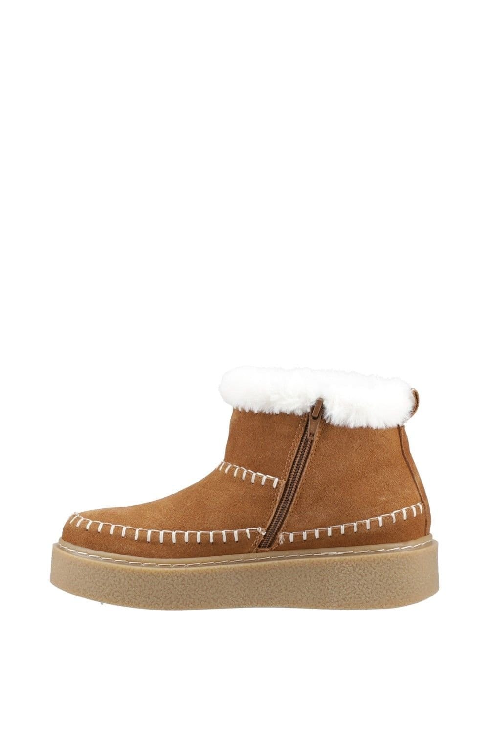 Hush Puppies Hush Puppies Women's Brielle Stitch Boot in Tan - 4