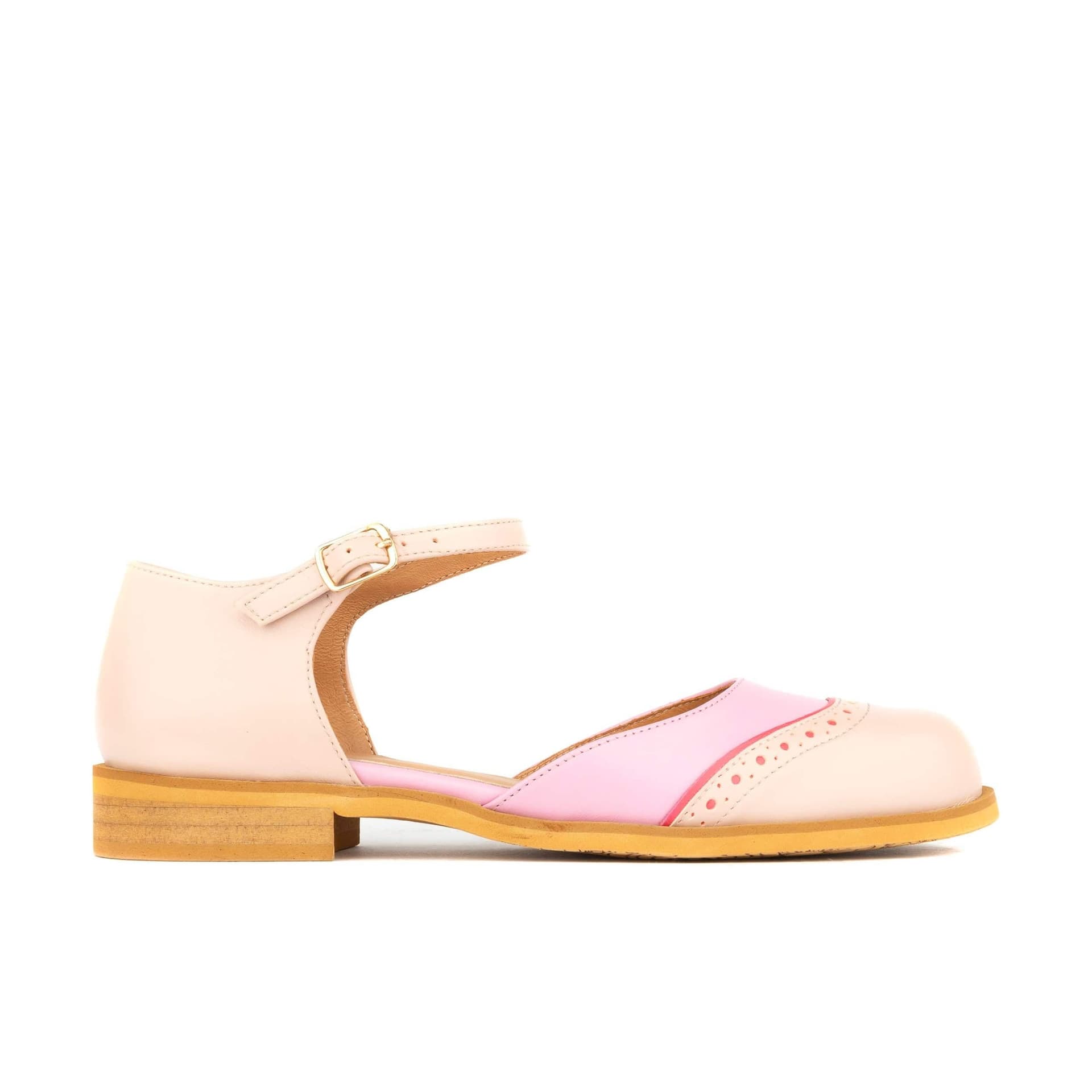 Embassy London Embassy London Pink & Pastel Leather Flat Sandal