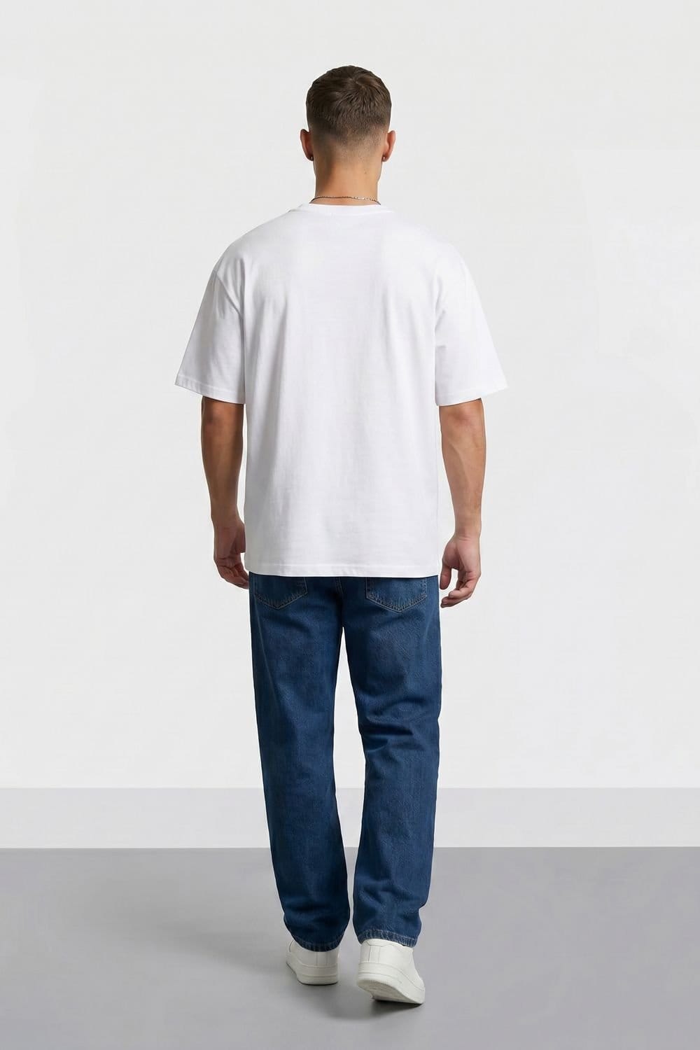 LONDON ATTITUDE LONDON ATTITUDE Men's Original Creators Premium Cotton T-Shirt with Vintage Red Logo in White - 4
