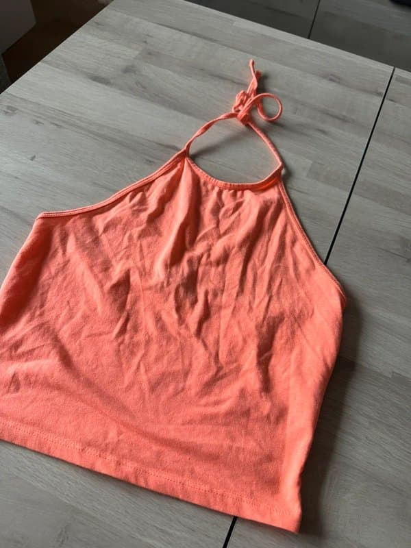 ASOS New look coral halterneck top