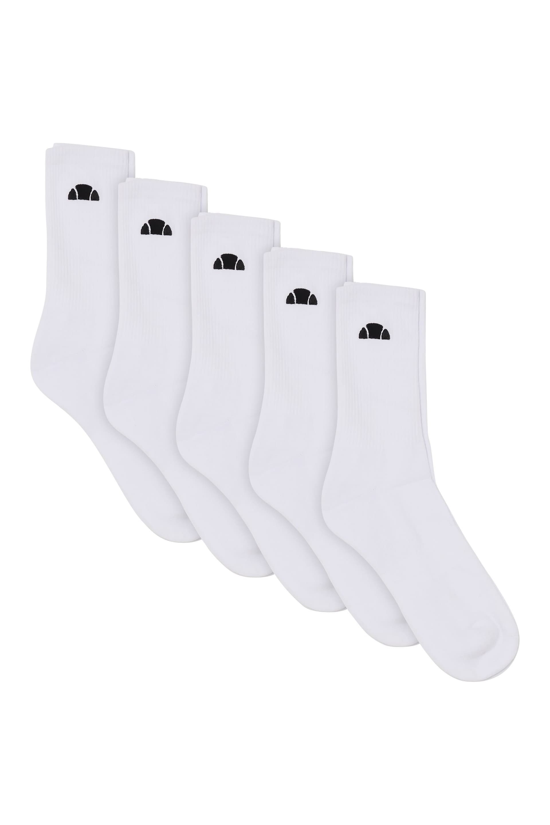 Ellesse Ellesse Men's Alacre Crew Sock 5 Pack in White