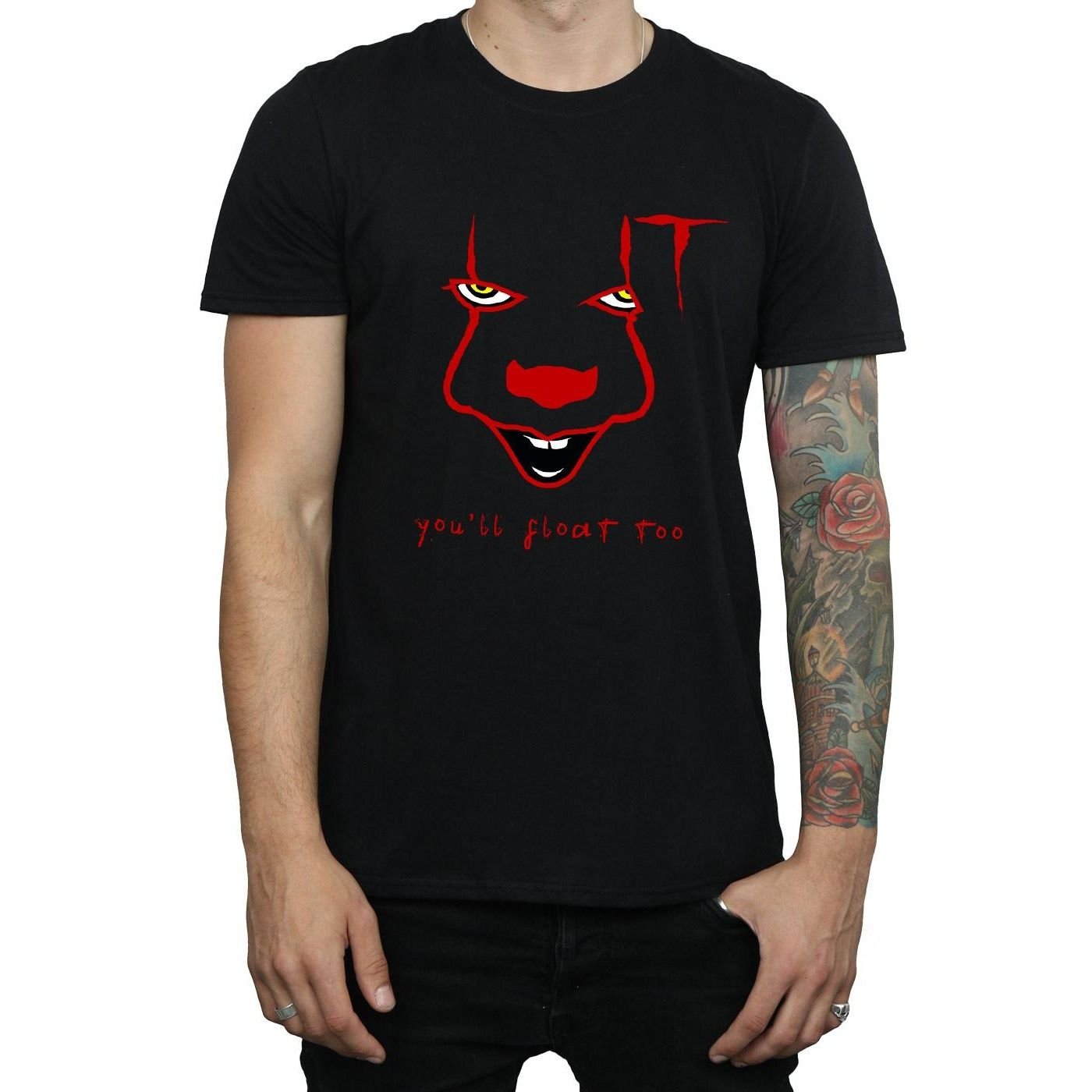 IT IT Men's Pennywise Float T-Shirt in Black - 3
