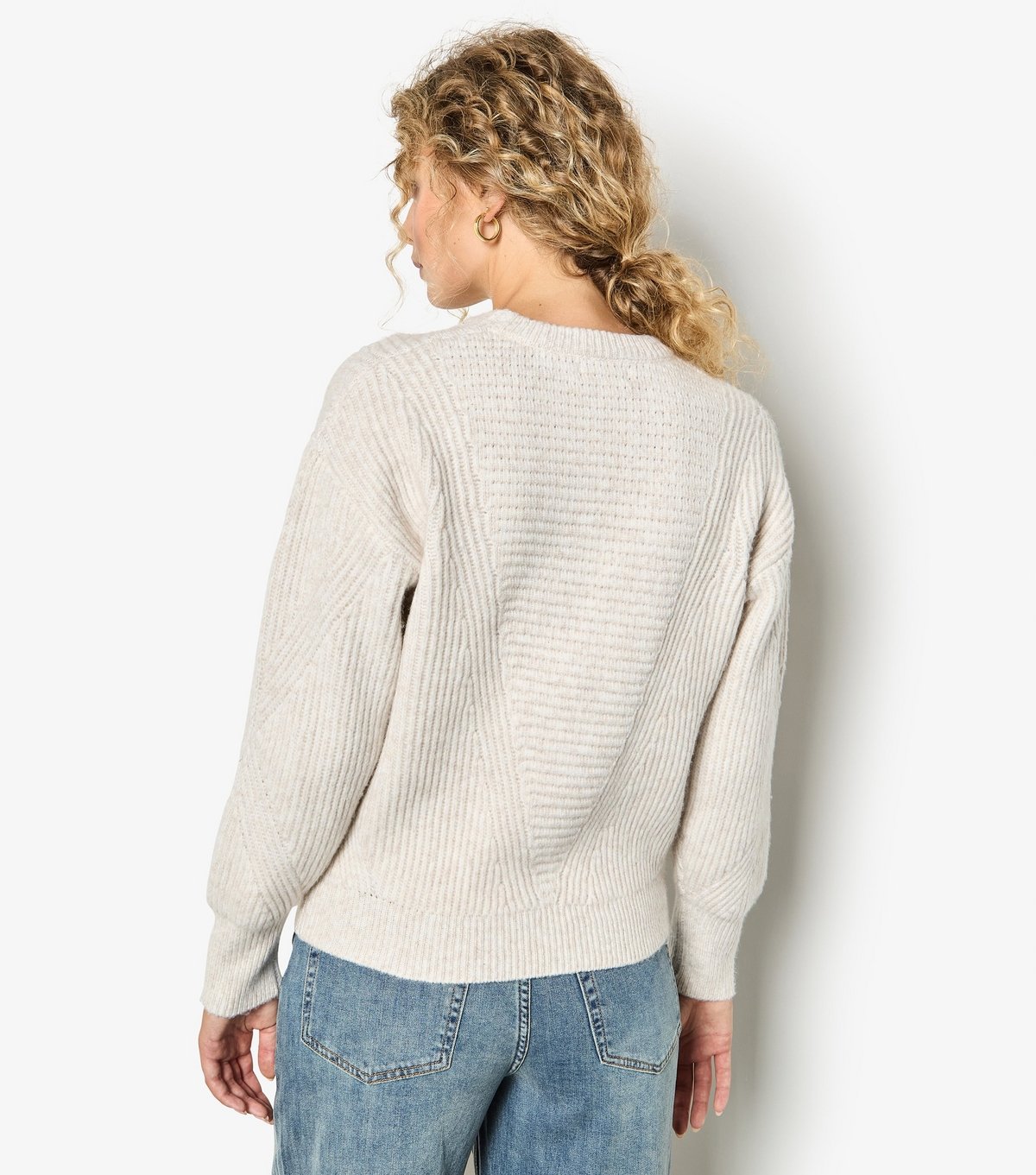Apricot Women's Stone Waffle & Chunky Knit Jumper Apricot New Look - 3