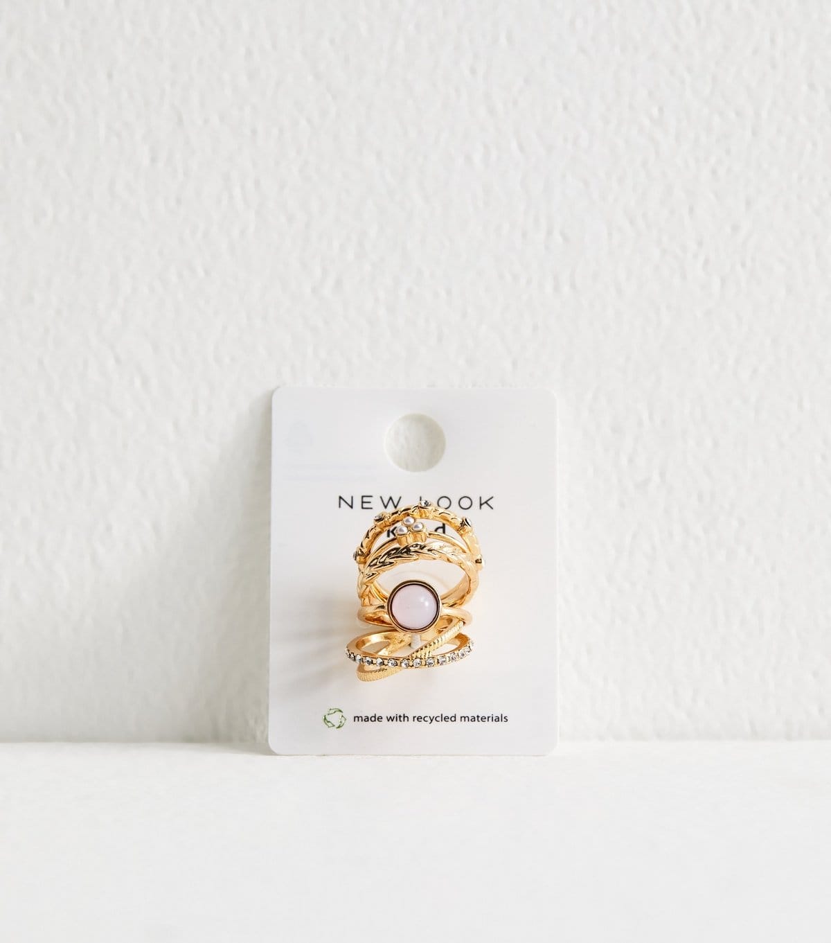 New Look Gold Tone Pack of 5 Stackable Rings New Look - 1