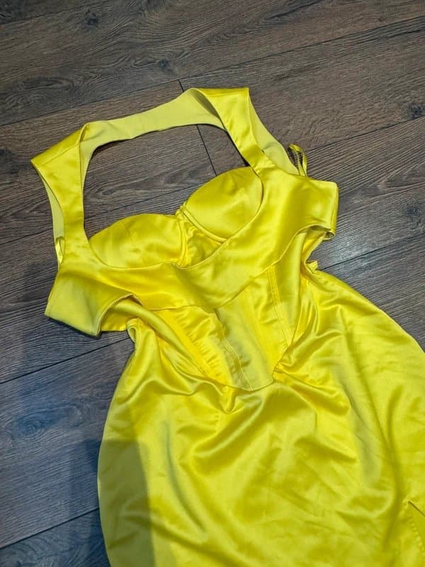 ASOS ASOS yellow party dress