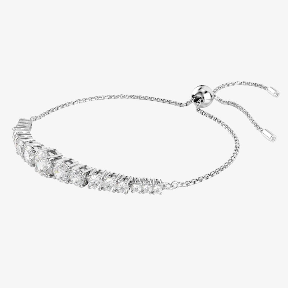 Swarovski Swarovski Women's Matrix Tennis White Toggle Bracelet 5690677 in Silver