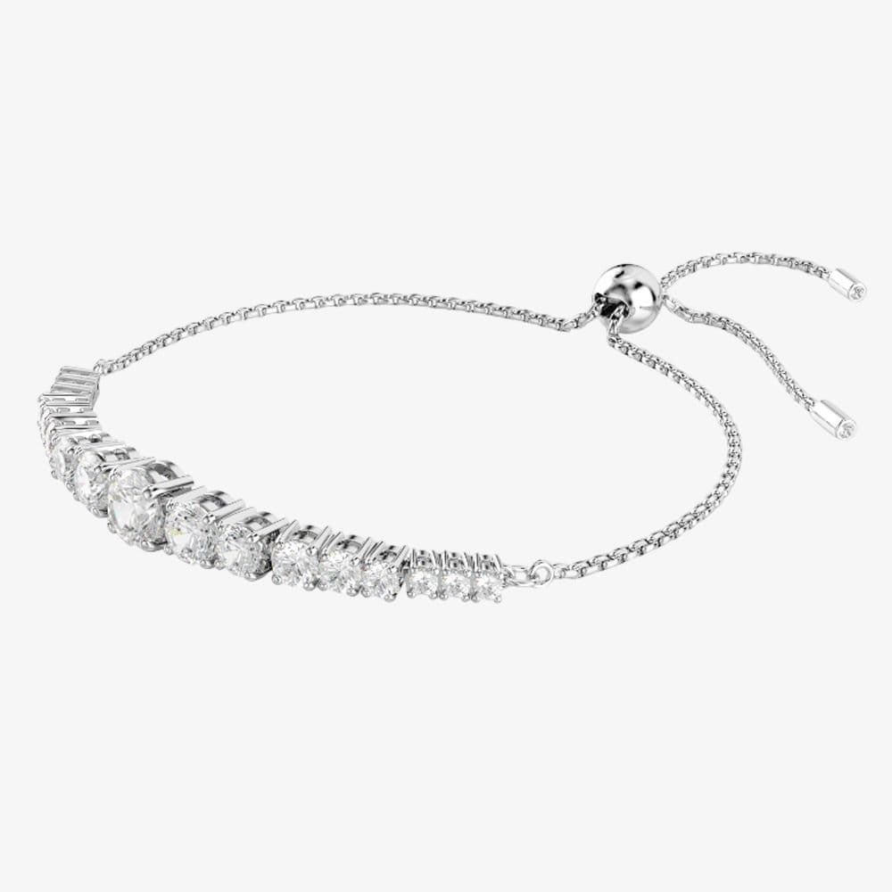 Swarovski Swarovski Women's Matrix Tennis White Toggle Bracelet 5690677 in Silver - 1