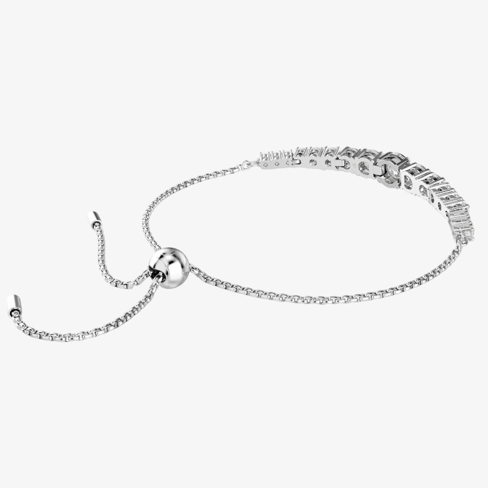 Swarovski Swarovski Women's Matrix Tennis White Toggle Bracelet 5690677 in Silver - 2