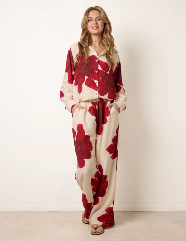 Blue Vanilla Floral Print Co-Ord Set - 3