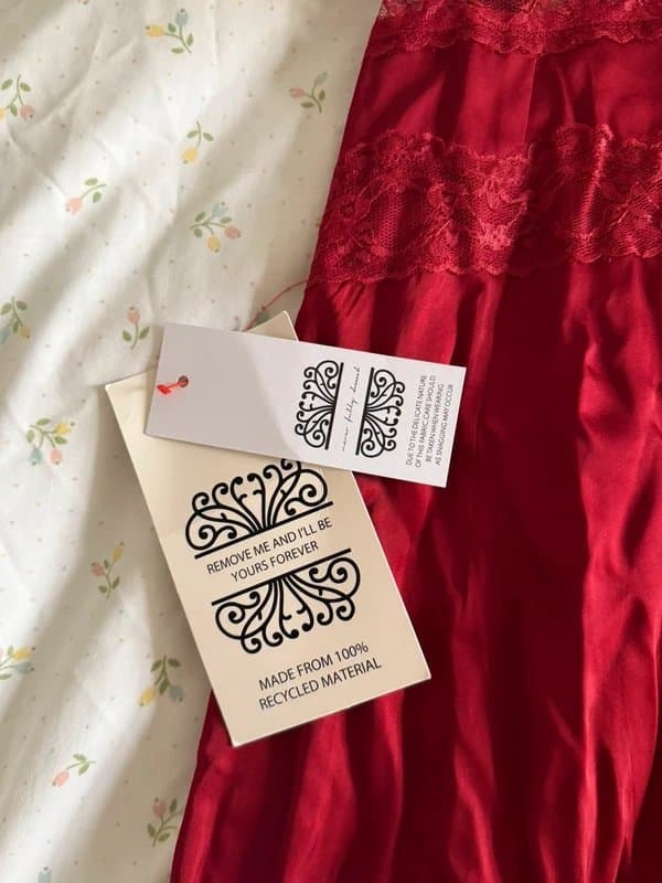 Never Fully Dressed Red slip midi dress