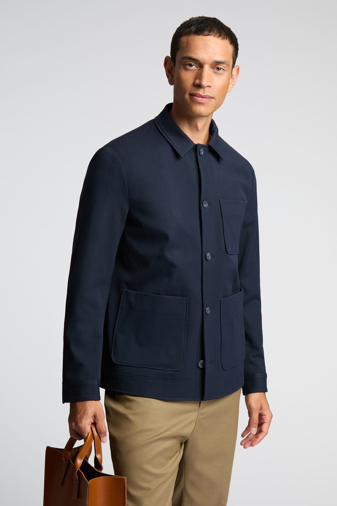 Melka Melka Men's Navy Shacket - 2