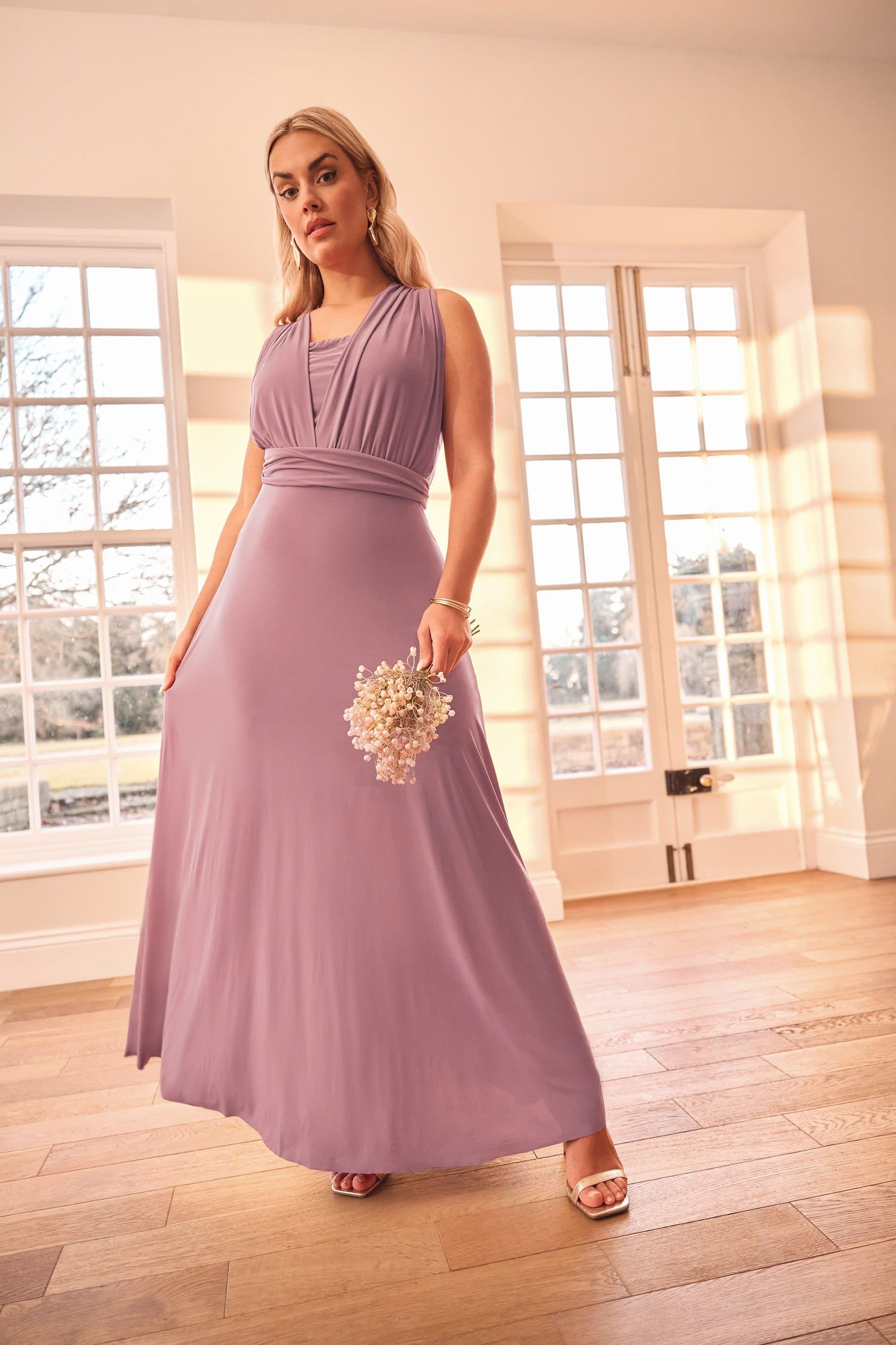 Yours Yours Women's Multiway Maxi Dress in Pink