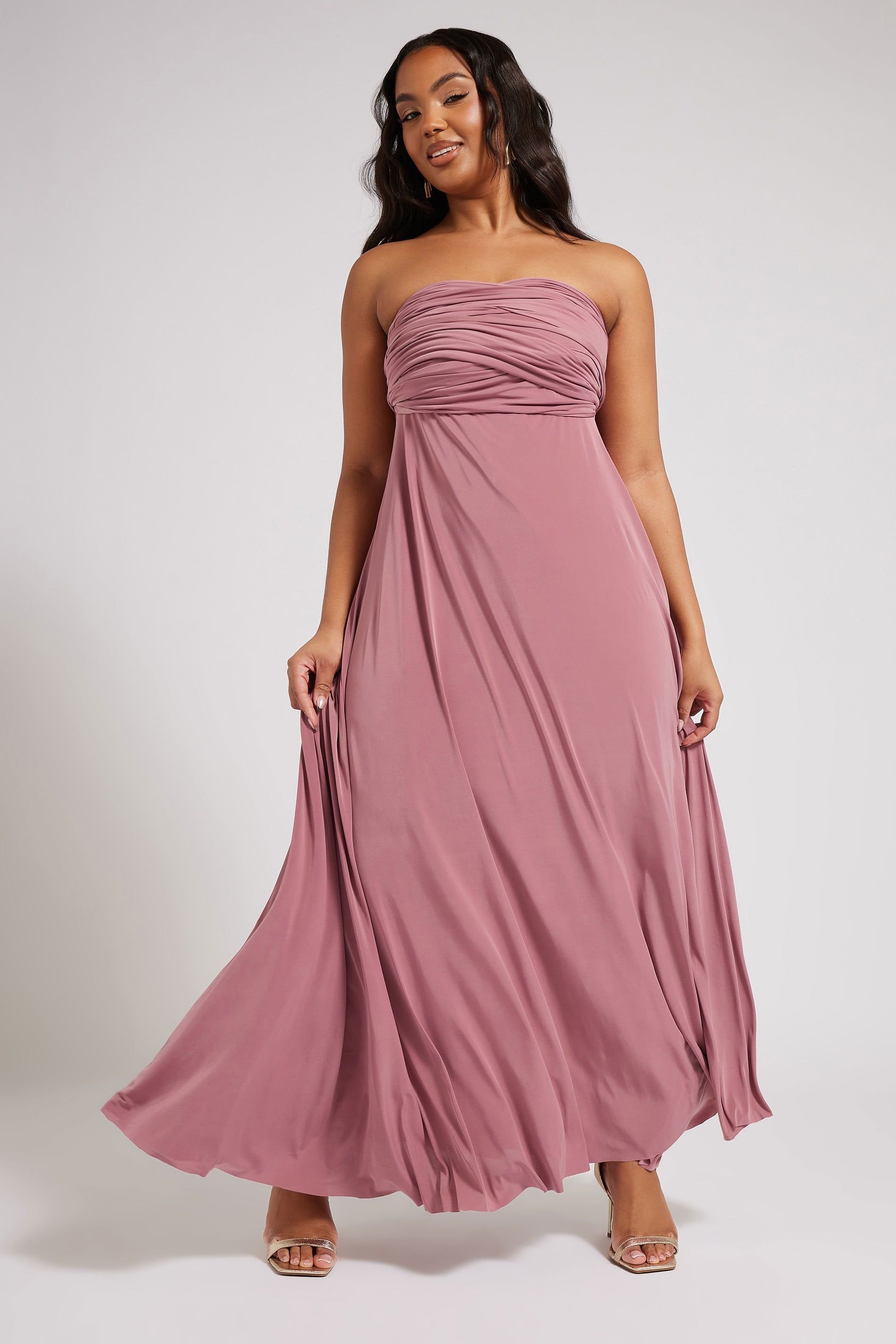 Yours Yours Women's Multiway Maxi Dress in Pink - 3