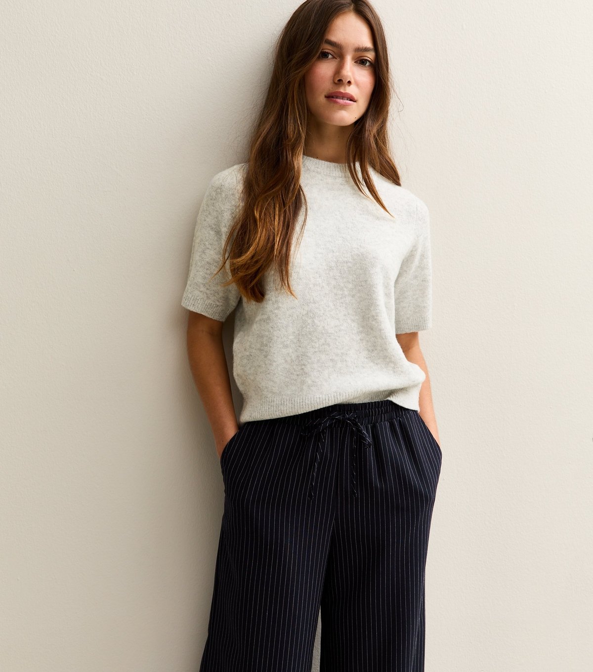 New Look Women's Petite Light Grey Short Sleeve Top New Look - 2