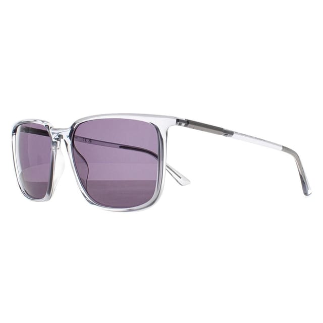 Calvin Klein CALVIN KLEIN Men's Rectangle Crystal Smoke Smoke CK22522S in Clear - 2