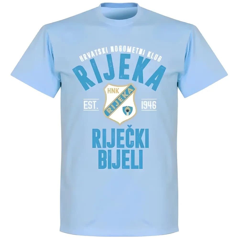 Rijeka Rijeka Men's Light Blue Football T-Shirt