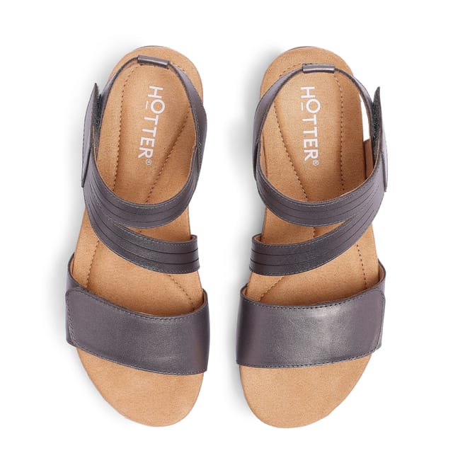 Hotter Hotter Women's Wide Fit 'Ruen' Sandals in Metallics - 3