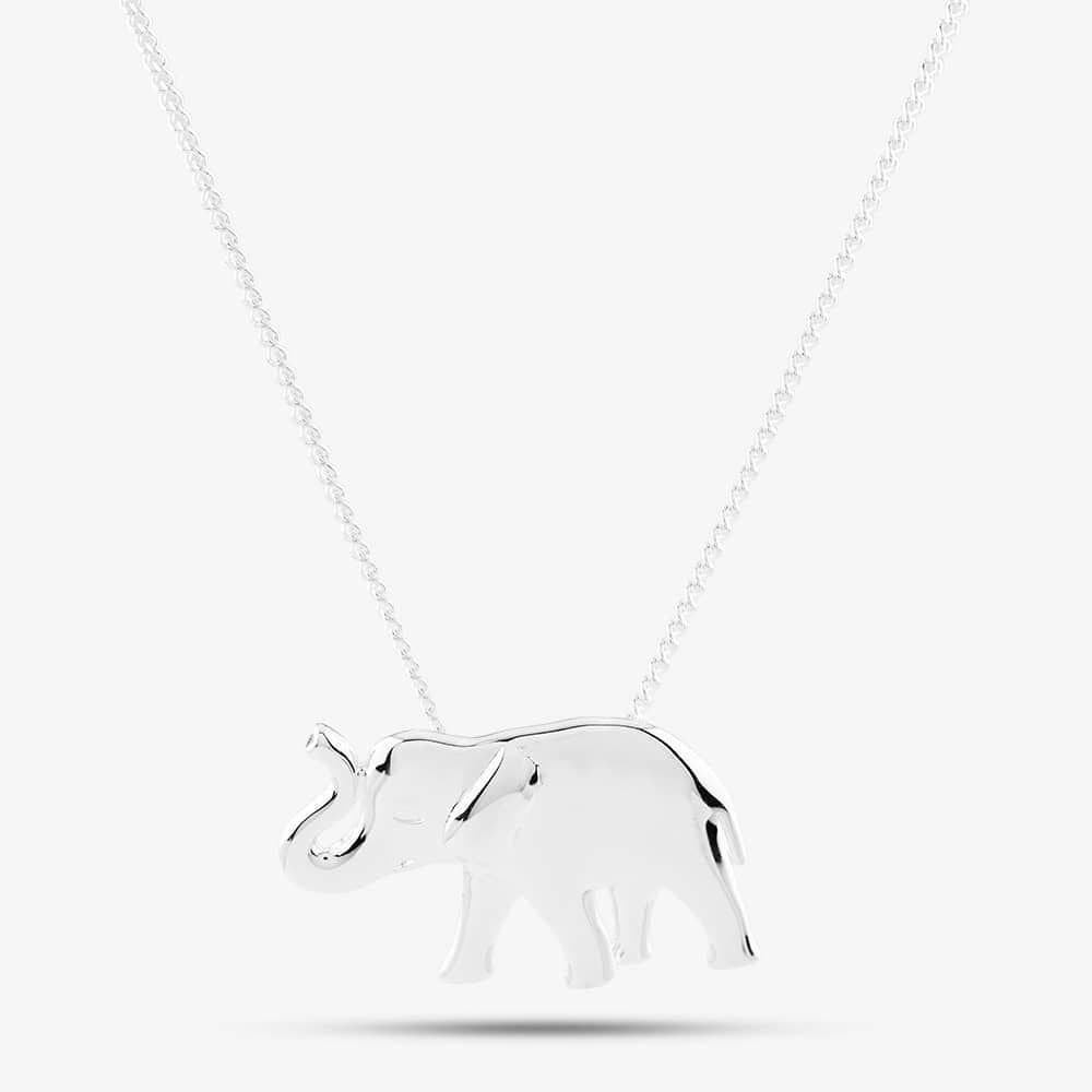 T.H.Baker T.H.Baker Women's Sterling Silver Elephant Necklace P4929 N2326