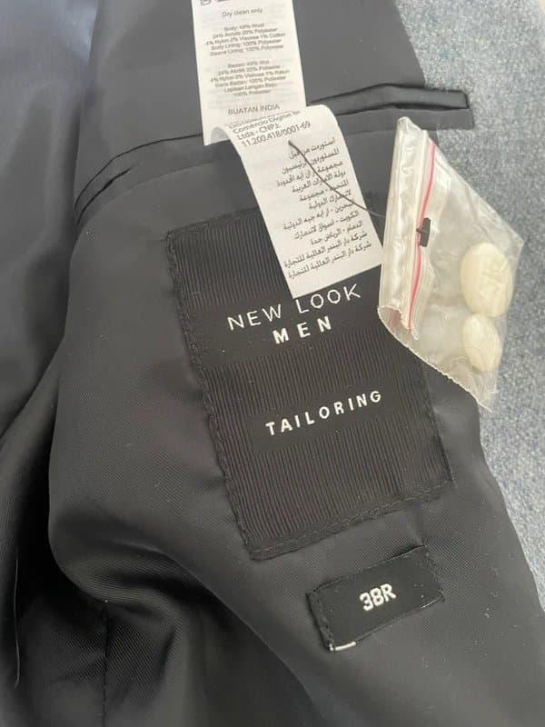 New Look Men’s  New Look Wool Blazer 38R