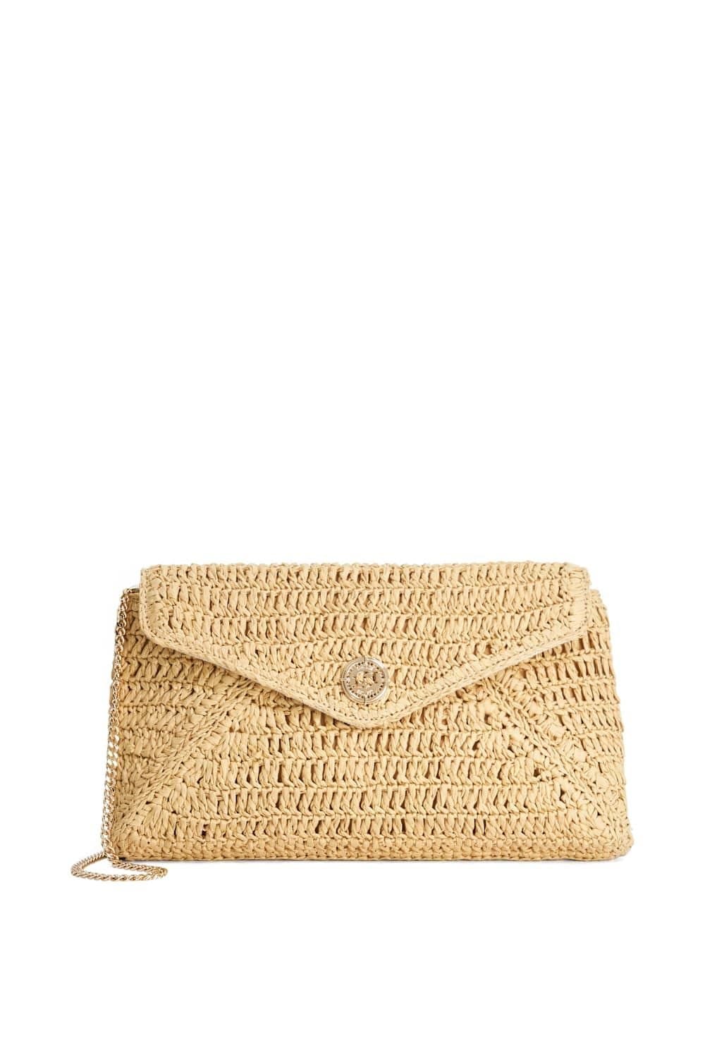 Dune London Dune London Natural Raffia Clutch