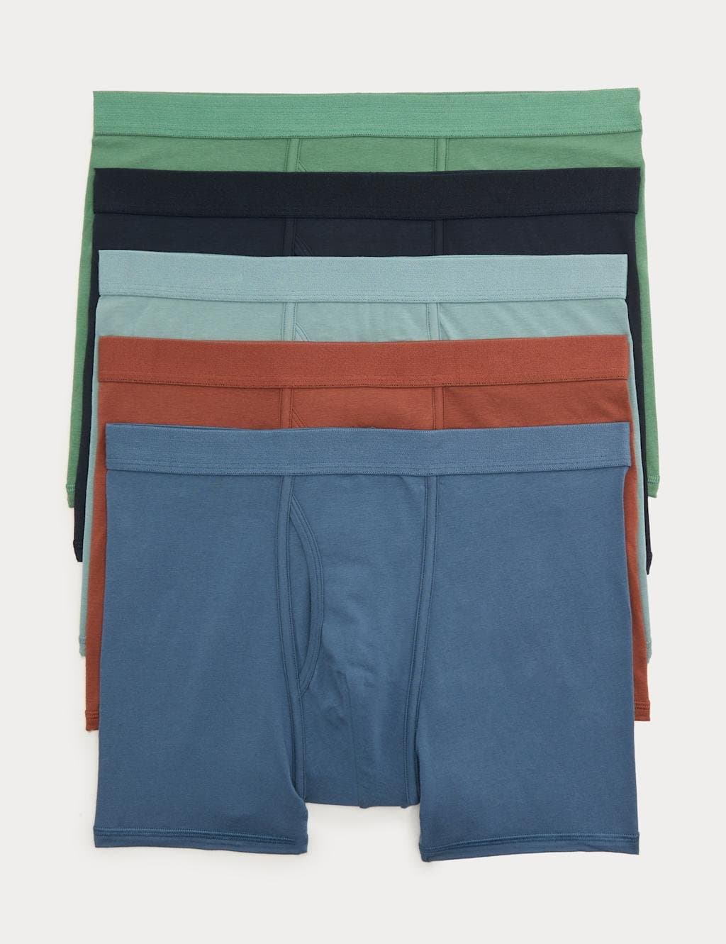 Marks & Spencer M&S 5 Pack Cotton Stretch Trunks Multi