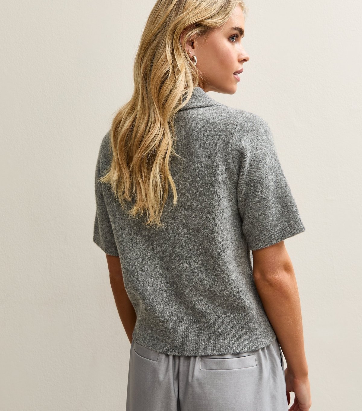 New Look Women's Petite Grey Midweight Knit Top New Look - 4