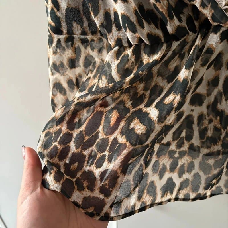 ASOS ASOS leopard print sheer cami top