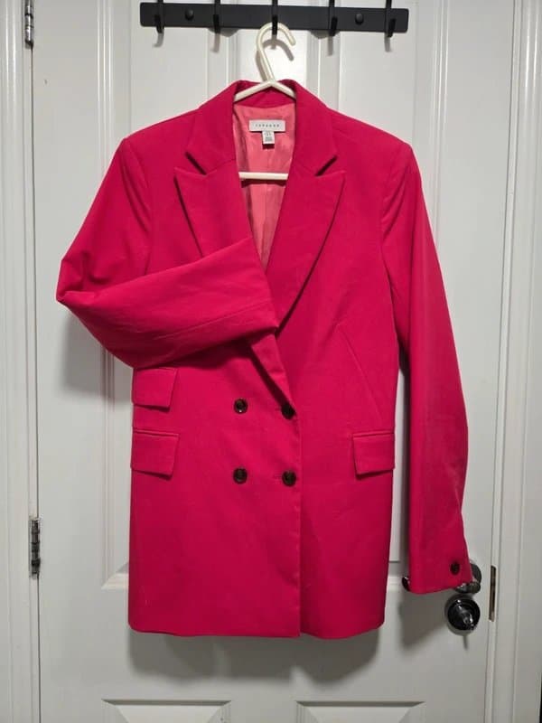 Topshop Topshop Pink Blazer Size 8 / S