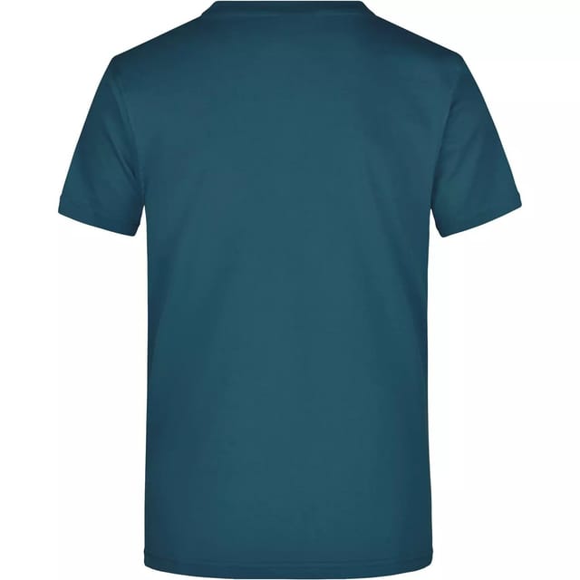James and Nicholson James and Nicholson Men's Heavyweight Crew Neck T-Shirt in Duck Egg Blue - 2