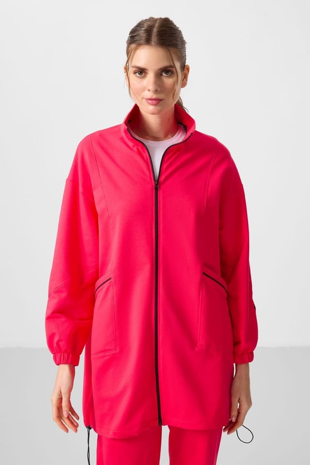 Tommy Life Tommy Life Women's Women's Knit Tracksuit Set in Bright Pink - 3