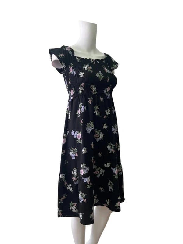 New Look New Look 915Generation Fit & Flare Dress Age 10 Girls Women XS Black Floral Midi