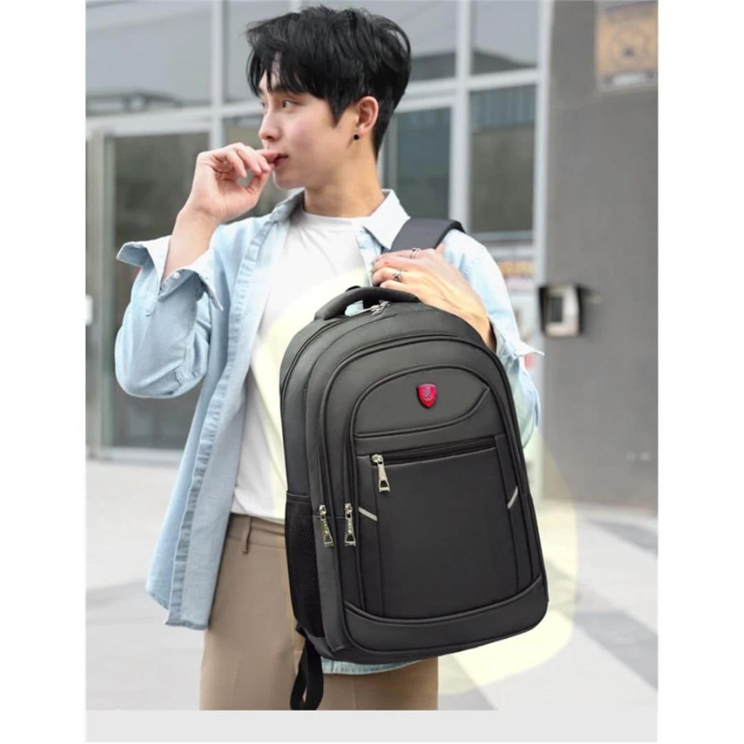 Nordara Nordara Men's Waterproof Large Laptop Backpack Travel Business School Bag in Black - 4