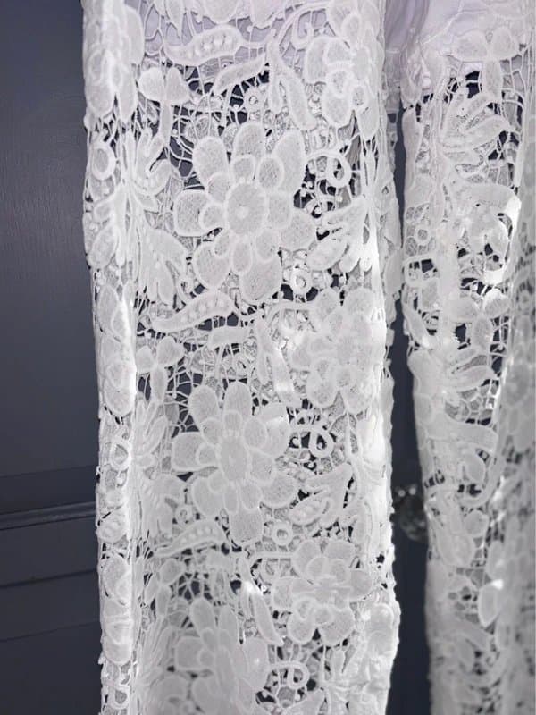 Miss Bon Crochet white jeans size 42 uk14/16