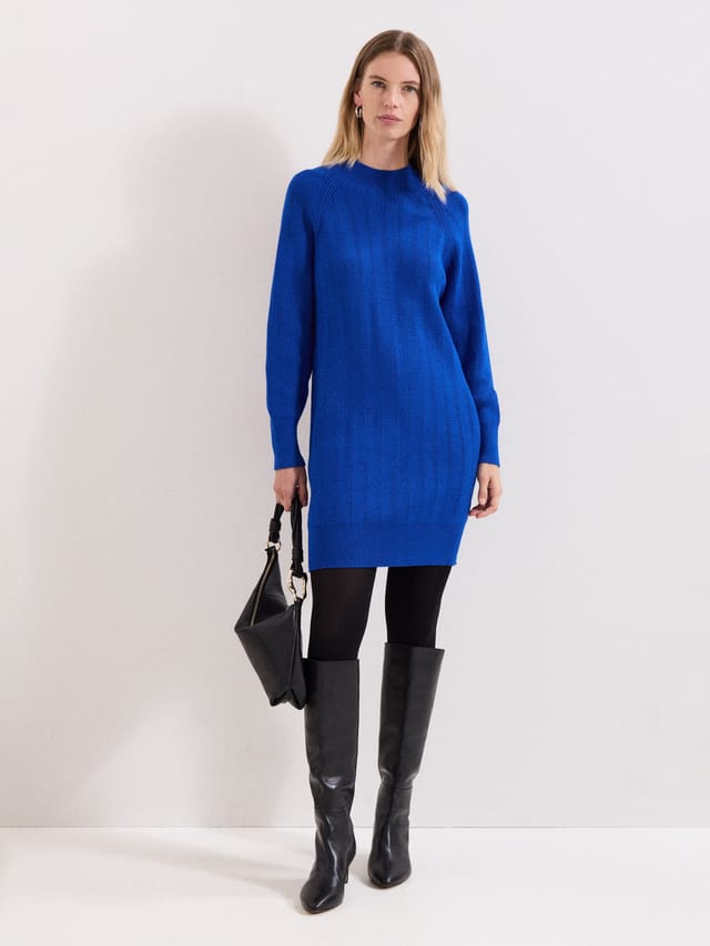 Phase Eight Phase Eight Women's Eleana Textured Dress in Cobalt - 2