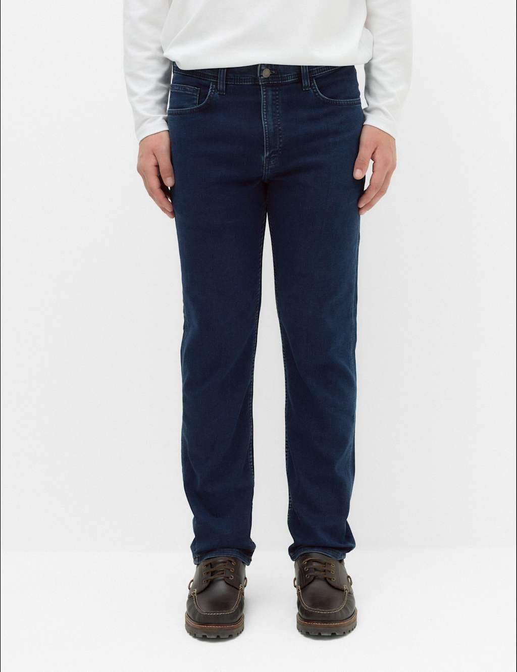 Marks & Spencer M&S Straight Fit Comfort Stretch Jeans Indigo