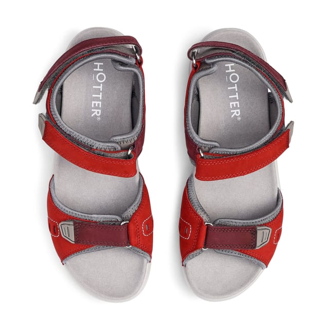 Hotter Hotter Women's 'Walk II' Sandals in Red - 3